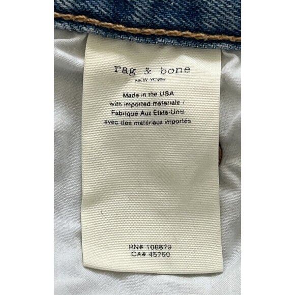 Rag & Bone Women's Sz 26 Justine Brokenland Distressed Denim Shorts REVOLVE - Picture 6 of 8